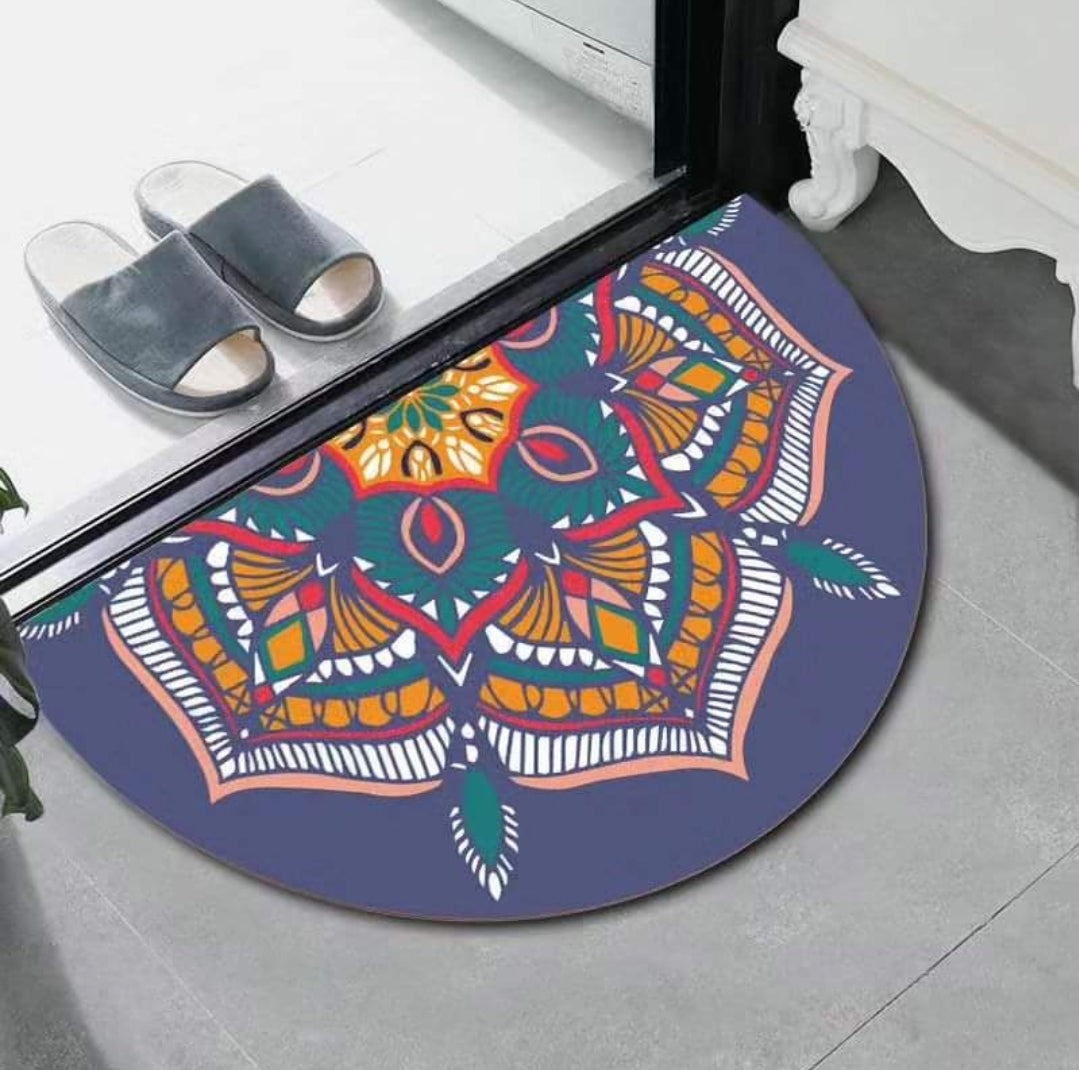 Semicircle Non-Slip Entrance Door Mats