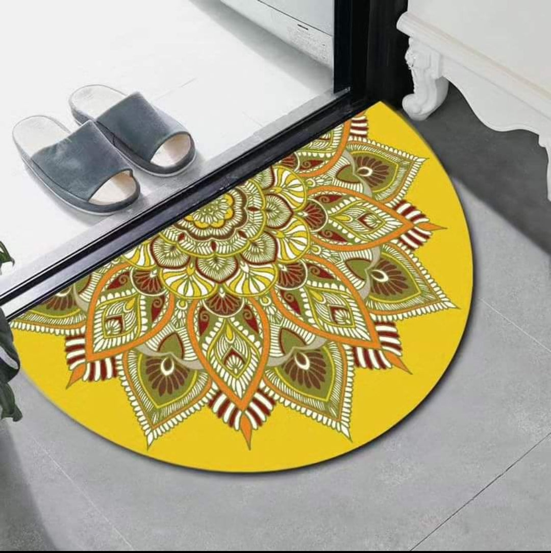Semicircle Non-Slip Entrance Door Mats
