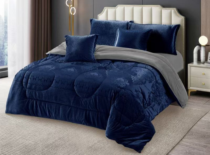 Cotton binded extra king white striped duvet set with two pillowcases and one bedsheet, size 7 by 8, available in Nairobi, Kenya