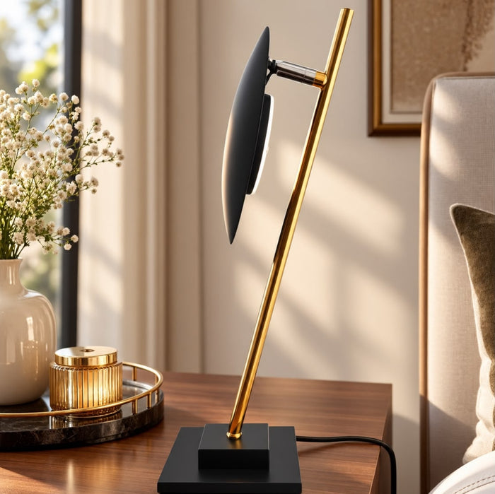 Gold and Black Sculptural Table Lamp - available in Nairobi, Kenya