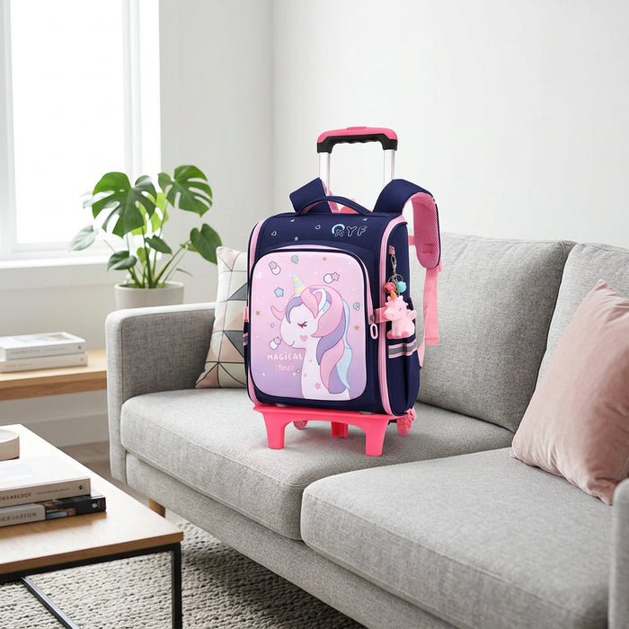 Rolling Trolley School Bag with Wheels