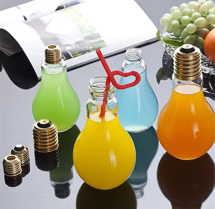 Light Bulb Shaped Glass Drinking Cups, novelty glassware for cocktails, beer and juice - available in Nairobi, Kenya