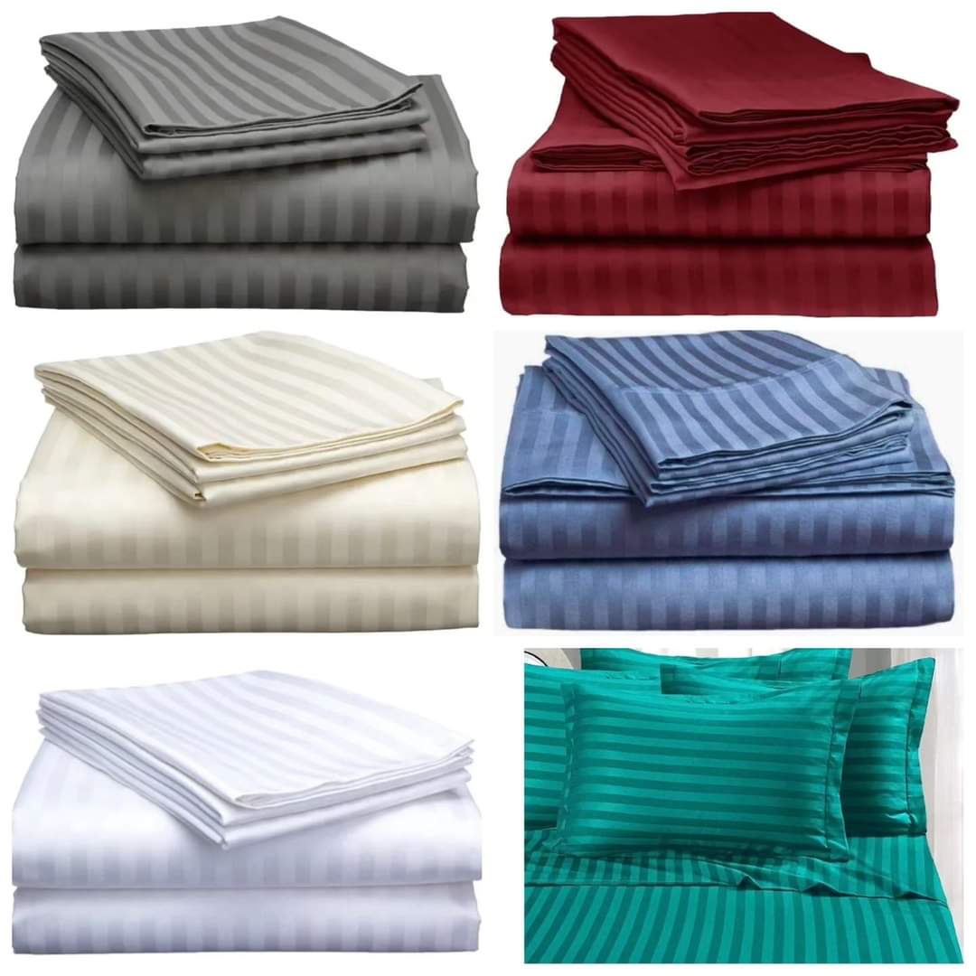 7*8/8*8 Cotton Stripped Bedsheets