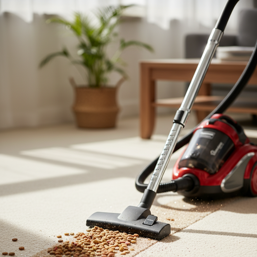 3.5l bagless dry vacuum cleaner RM/695 with cyclonic system and 1200W motor.
