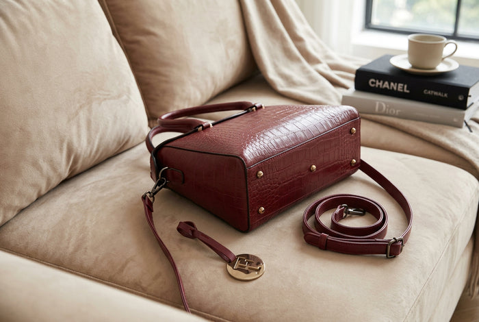Ladies Handbag with Detachable Sling Strap