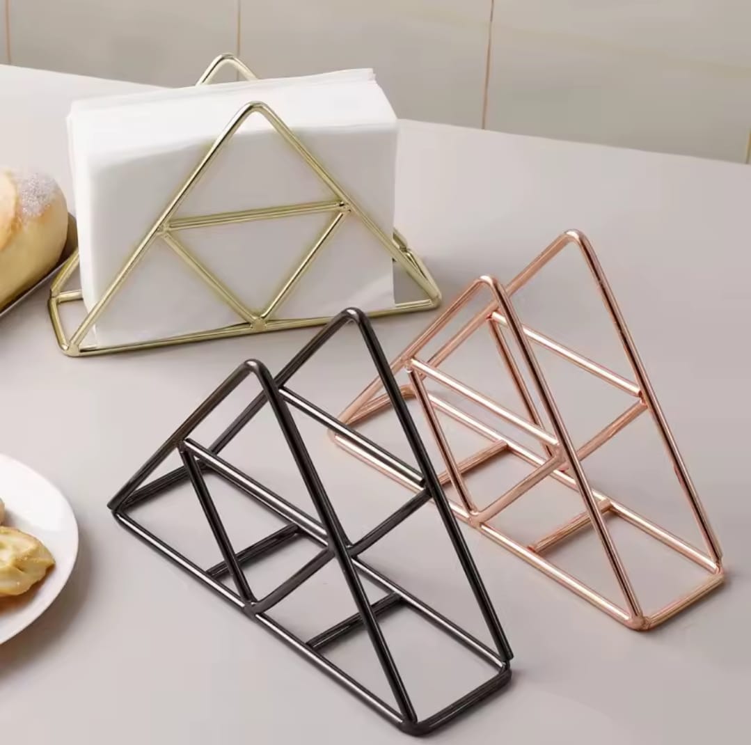 Modern Metallic Napkin Holder