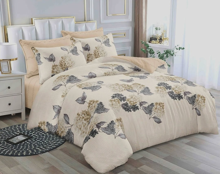 Gemelli Collections 6 x 6 binded duvet set with duvet cover 2 bedsheets and pillowcases for comfortable bedroom bedding.