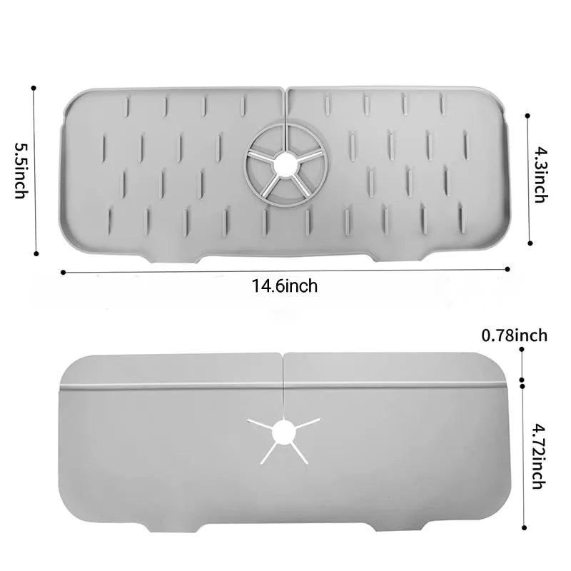 Silicone sink mat