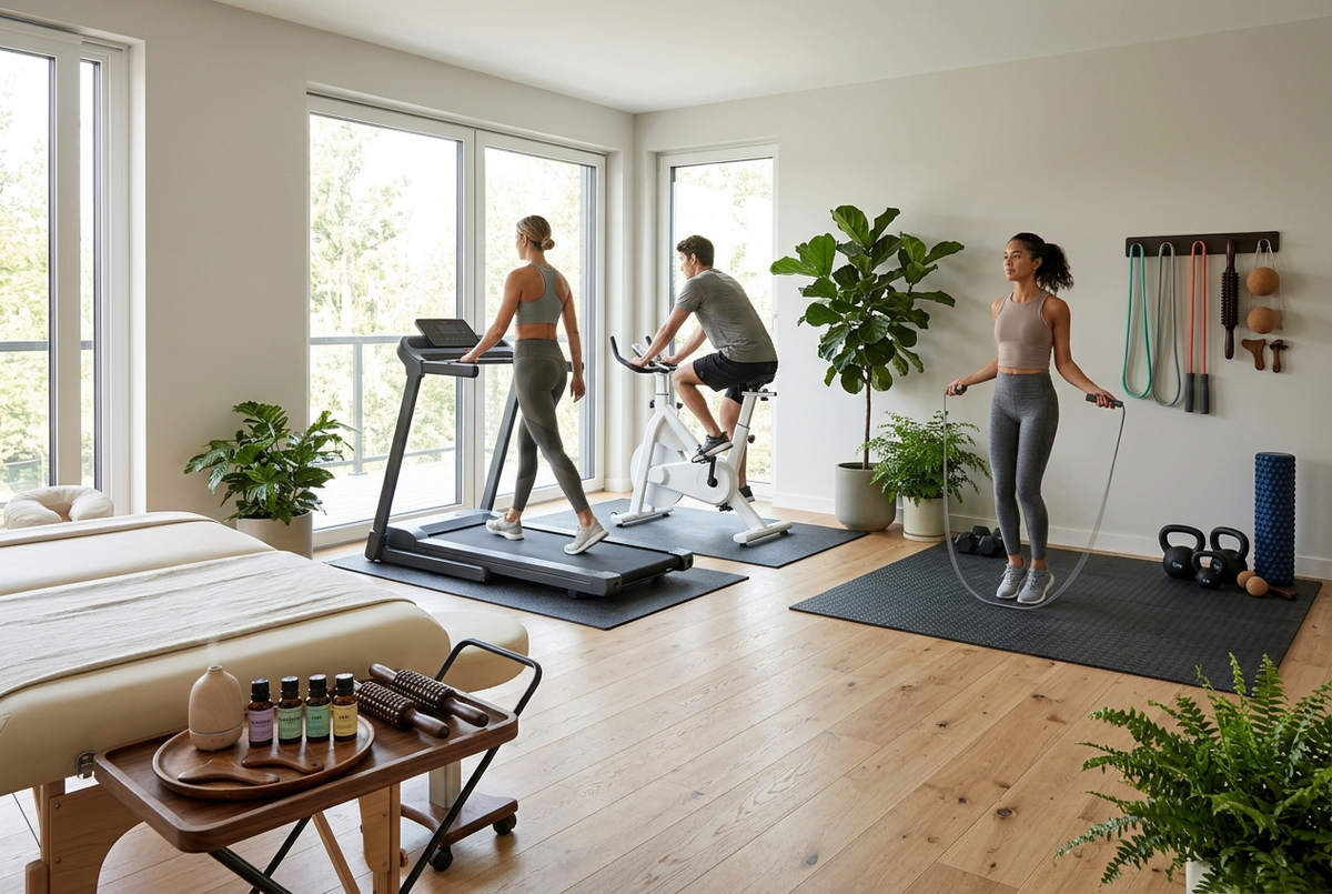 Treadmills, kettlebells, essential oils, massage tools and exercise equipment for fitness and wellness, available in Nairobi, Kenya