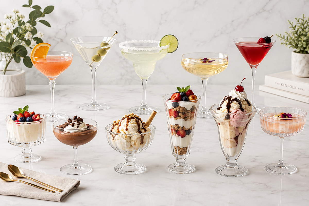 Cocktail & Dessert Glasses