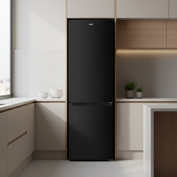 247l bottom mount no frost fridge black inox refrigerator multi dyna cool cooling system freezer drawers 540x600x1800mm kitchen appliance tempered glass shelves