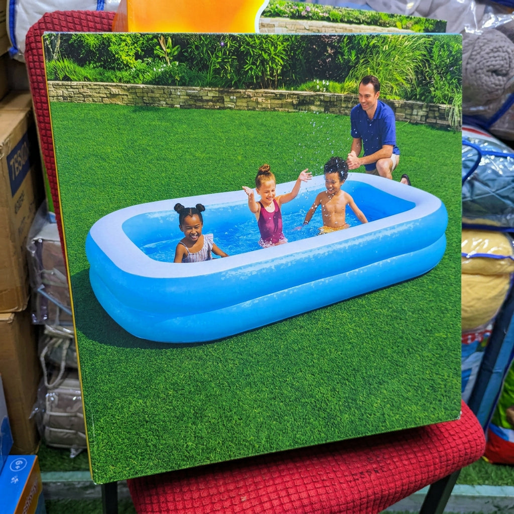 Bestway Family Inflatable Swimming Pool 2.62m × 1.75m × 51cm