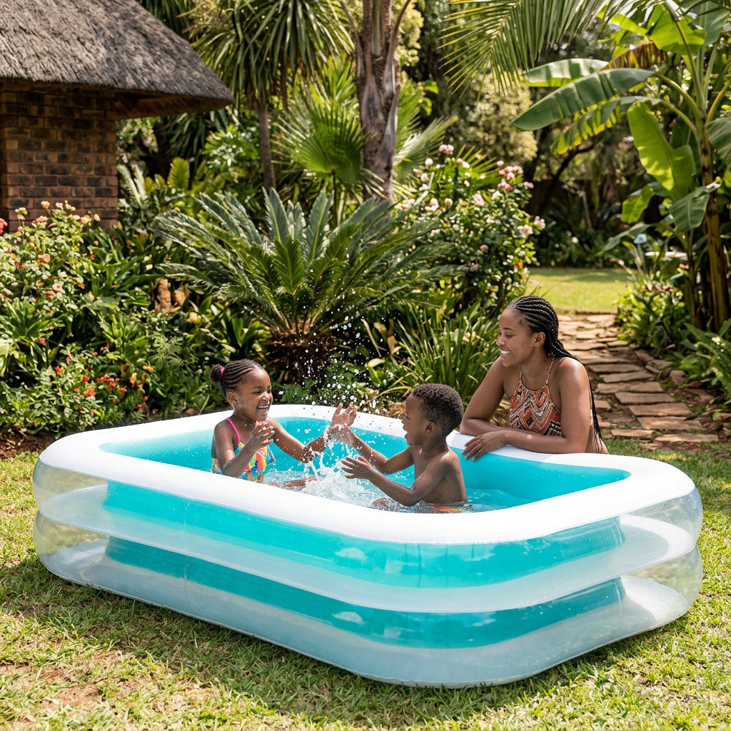 Bestway Family Size Inflatable Swimming Pool 2.62m x 1.75m x 51cm