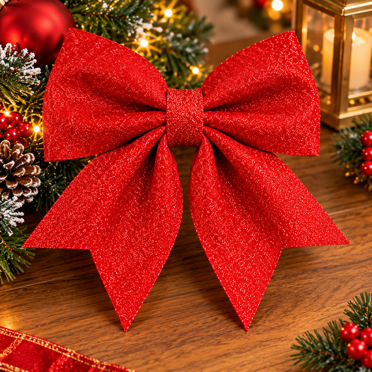 30cm Christmas Flower Bow Decoration for Christmas Tree