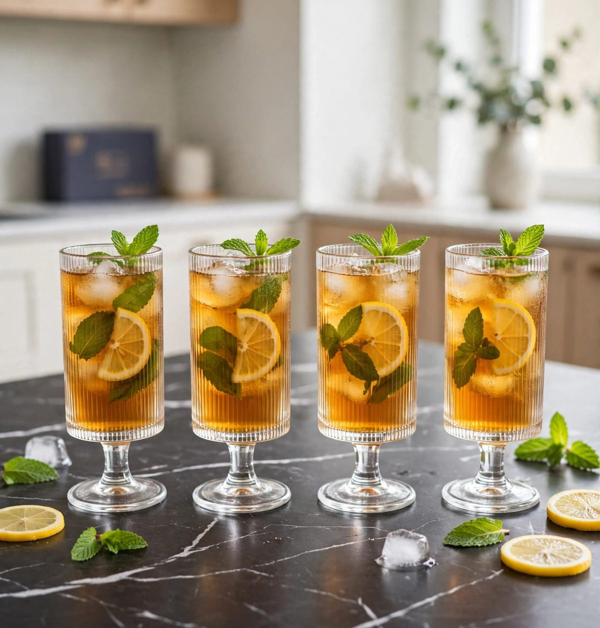 300ml Ribbed Highball Drinking Glass