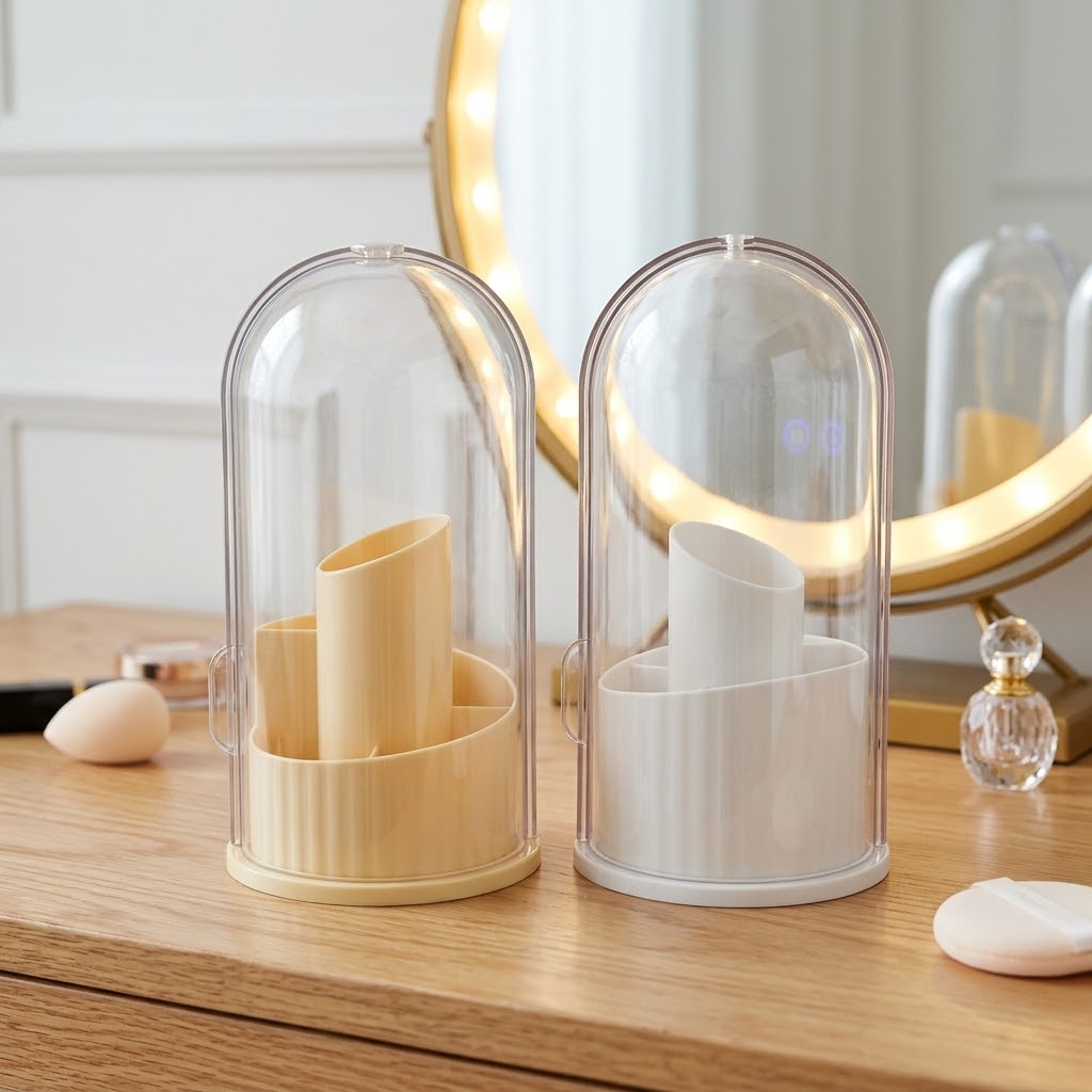 Rotating Acrylic Makeup Organiser for Cosmetics and Beauty Products