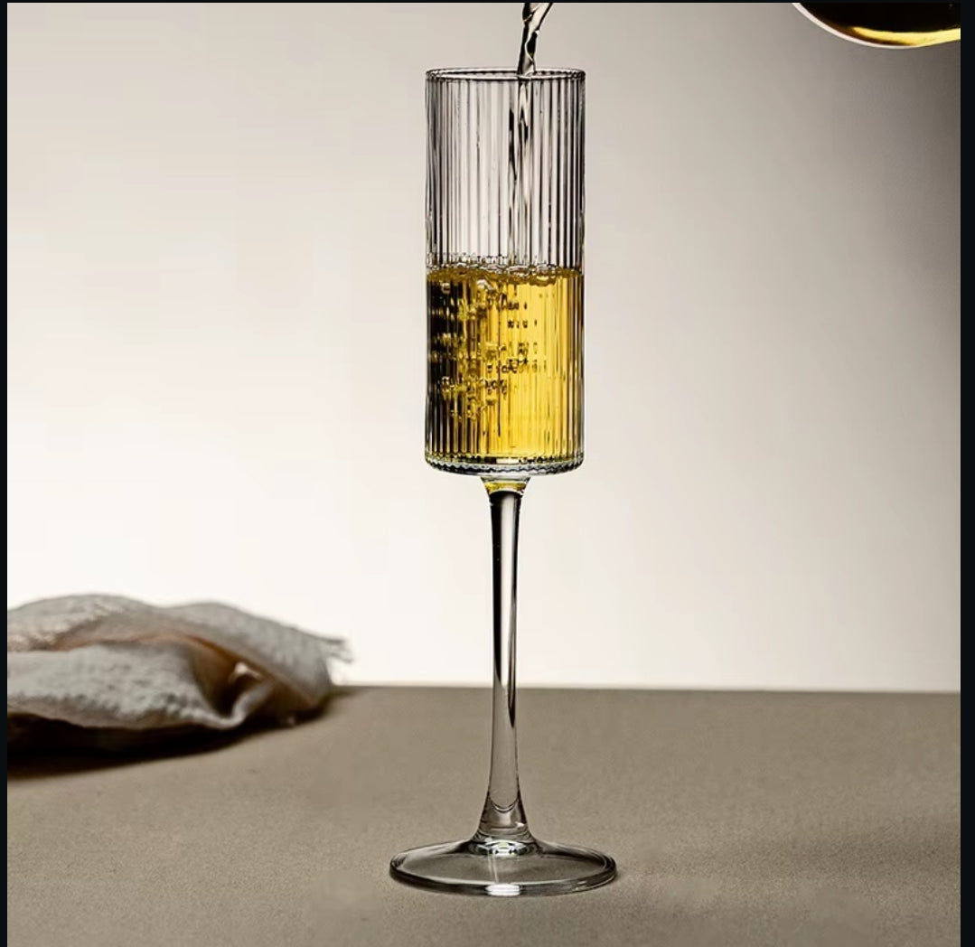 185ml Clear Champagne Glasses Set of 6
