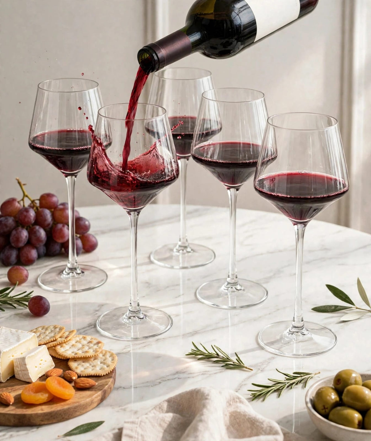 360ml Unique Design Wine Glass with Tall Stem