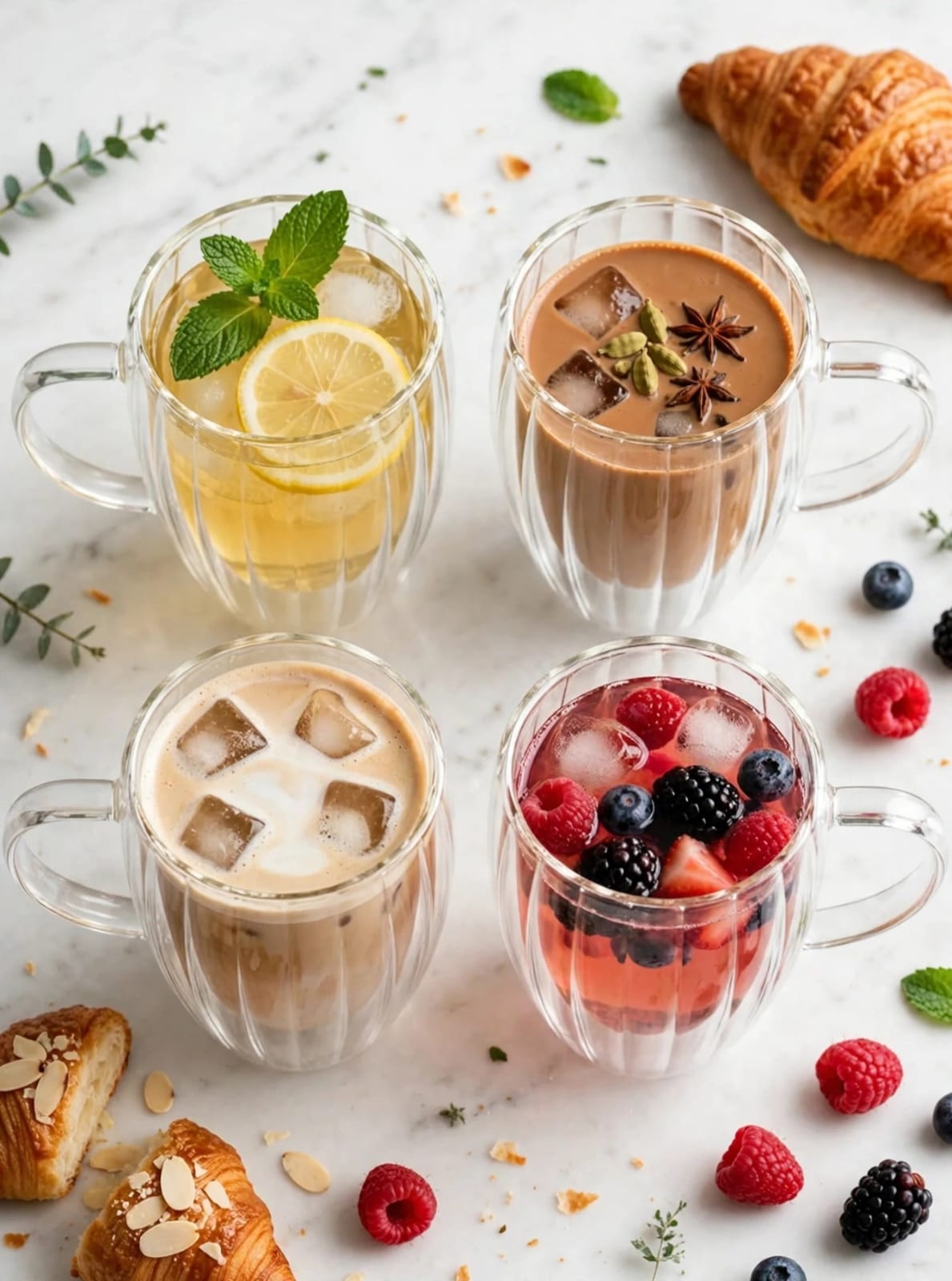 350ml Double-Wall Borosilicate Glass Mug with Handle