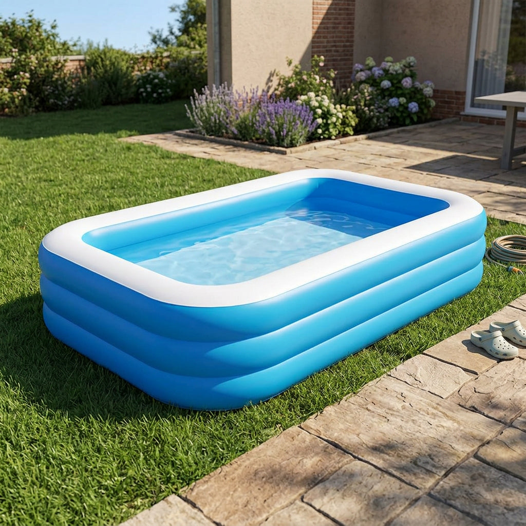 Bestway Family Inflatable Swimming Pool 2.62m × 1.75m × 51cm