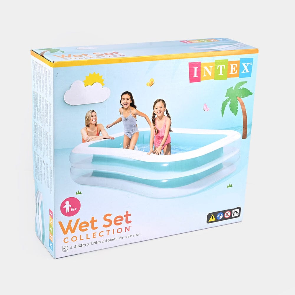 Bestway Family Size Inflatable Swimming Pool 2.62m x 1.75m x 51cm