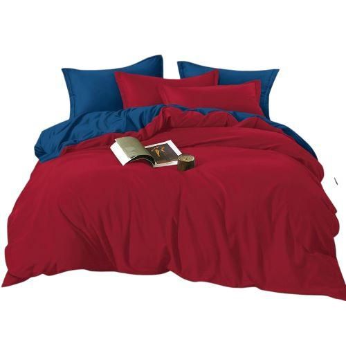 6×7 ft Cotton Duvet Cover Set with Bedsheet and Four Pillowcases