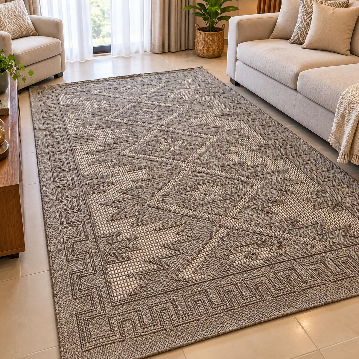 Jute Turkey Carpet Rugs Available in Four Sizes