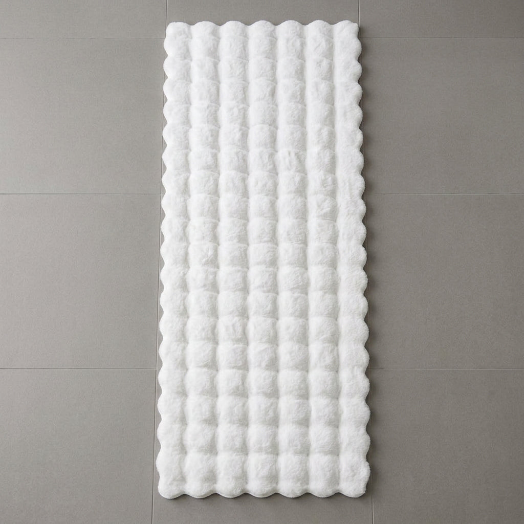 60 × 180cm Rabbit Fur Bedside Runner