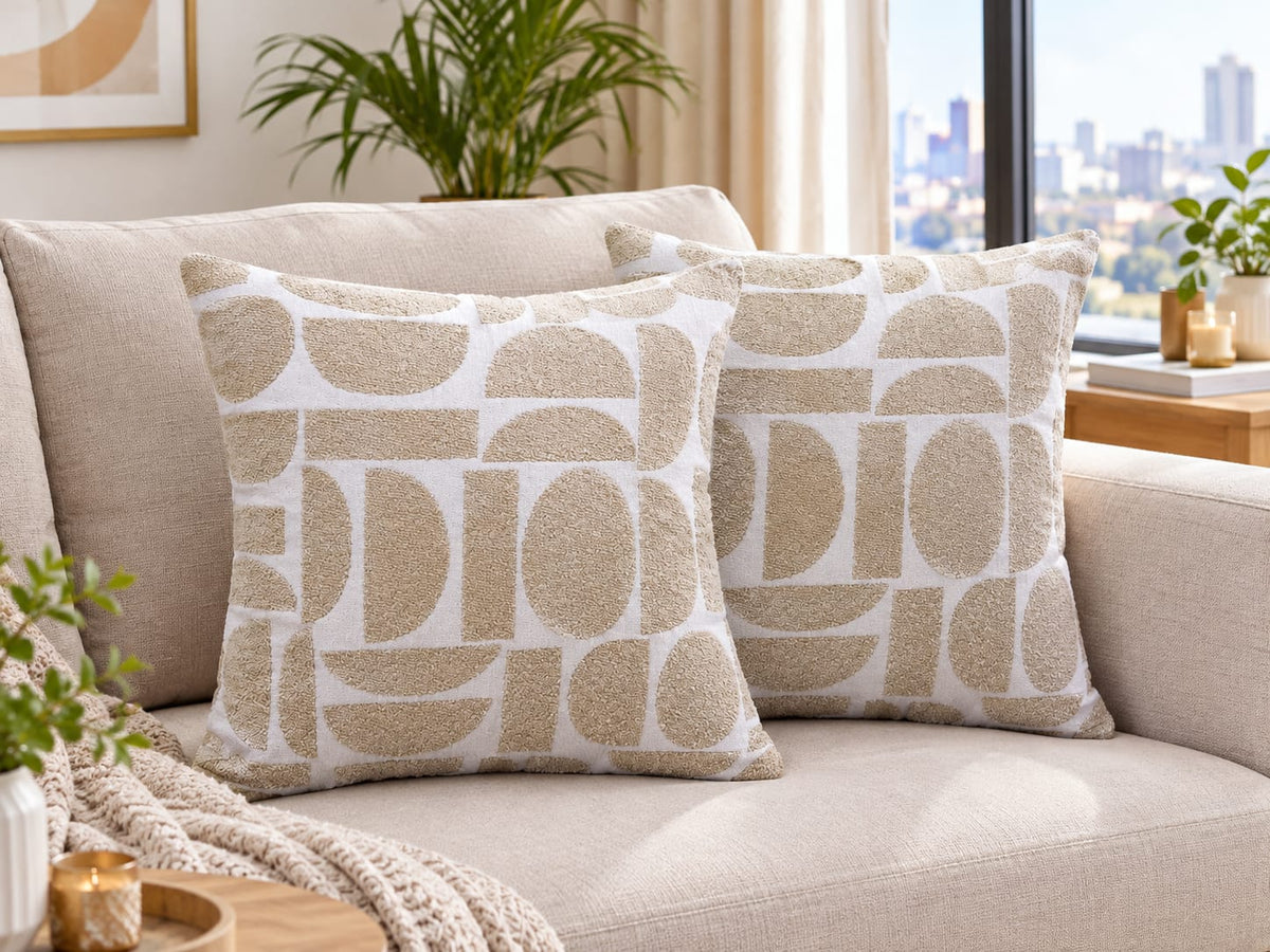 45 × 45cm Jacquard Crescent Pillow Covers