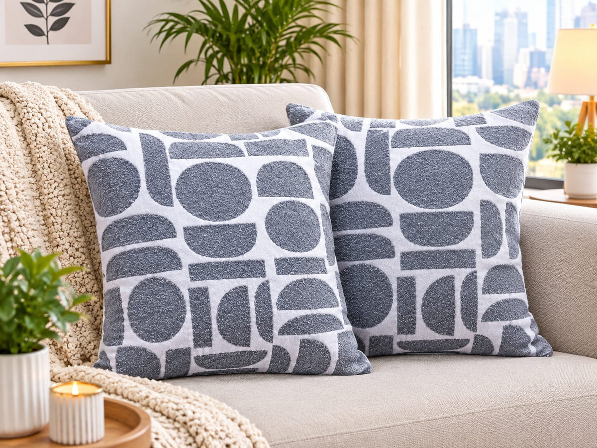 45 × 45cm Jacquard Crescent Pillow Covers