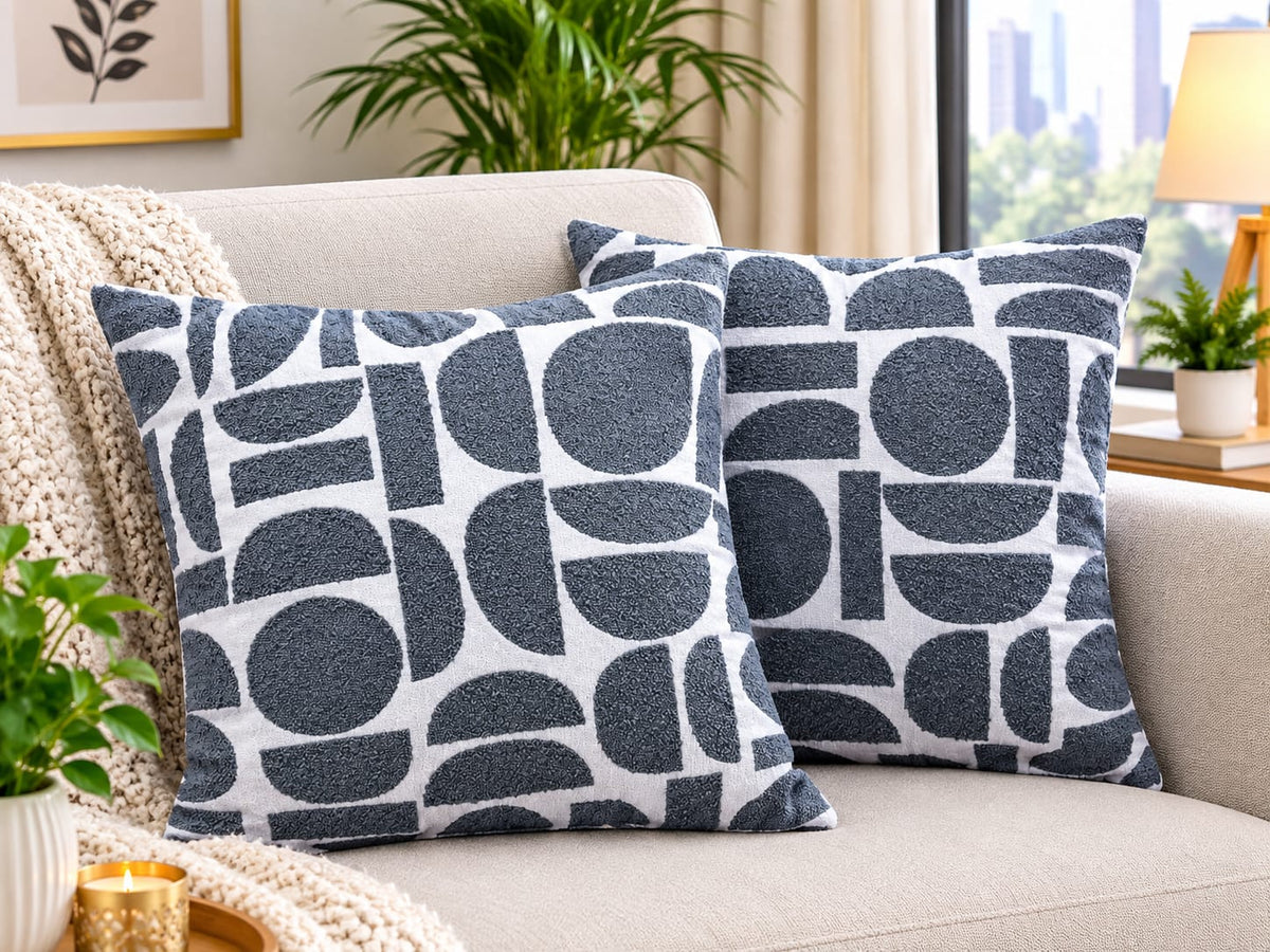 45 × 45cm Jacquard Crescent Pillow Covers