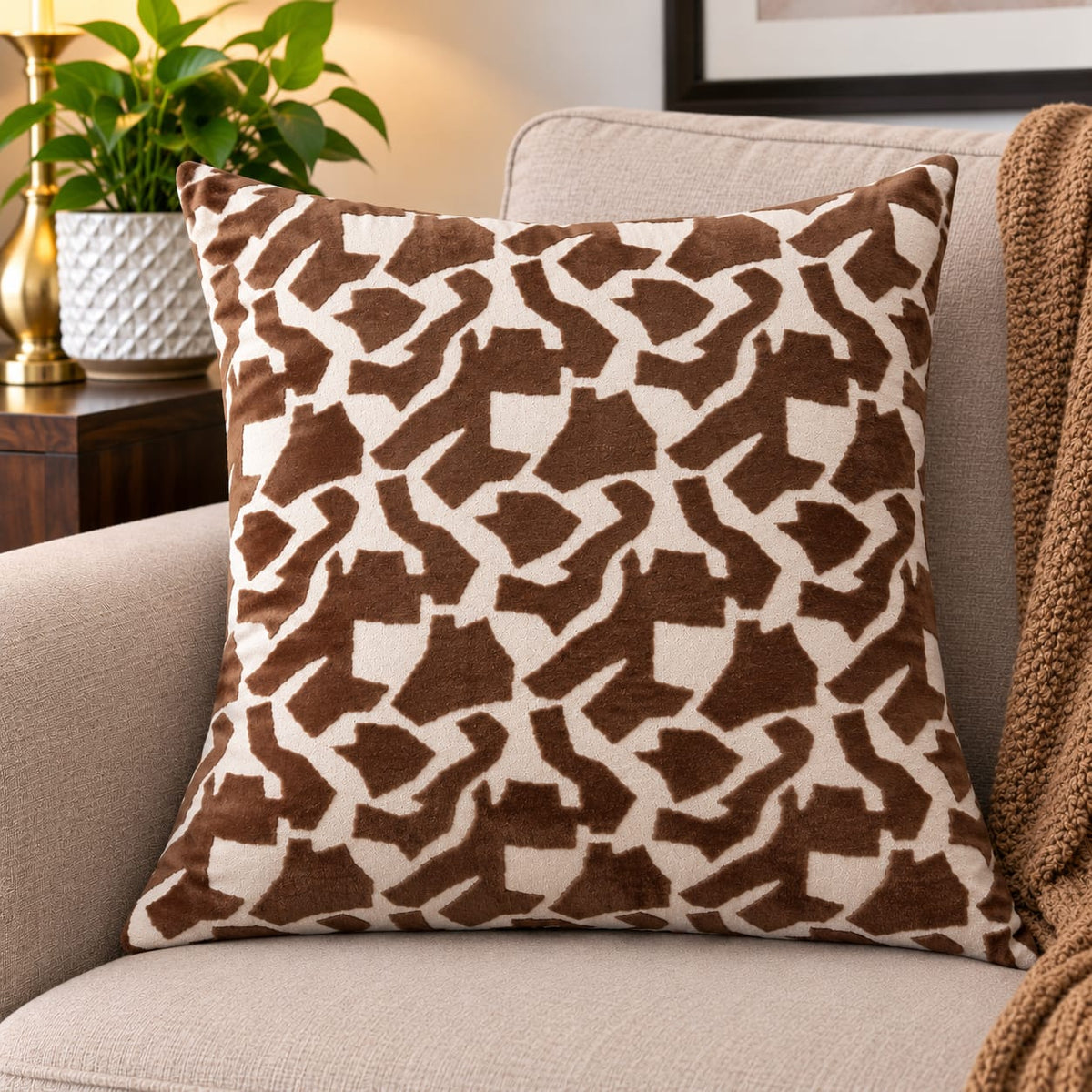 45 × 45cm Jacquard Crescent Pillow Covers