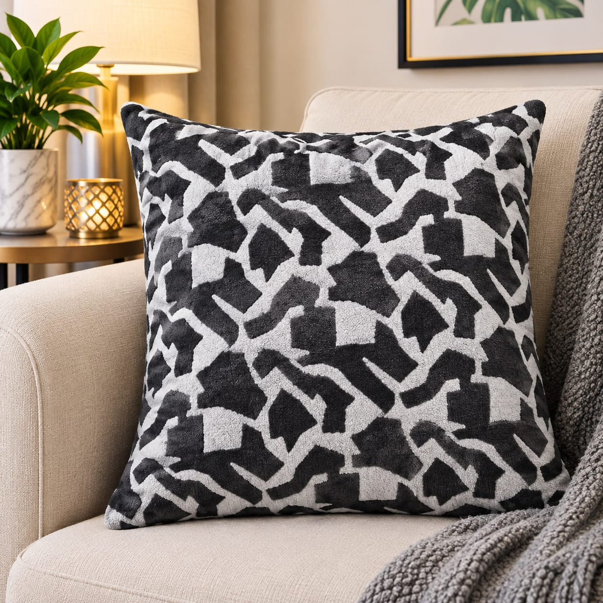 45 × 45cm Jacquard Crescent Pillow Covers