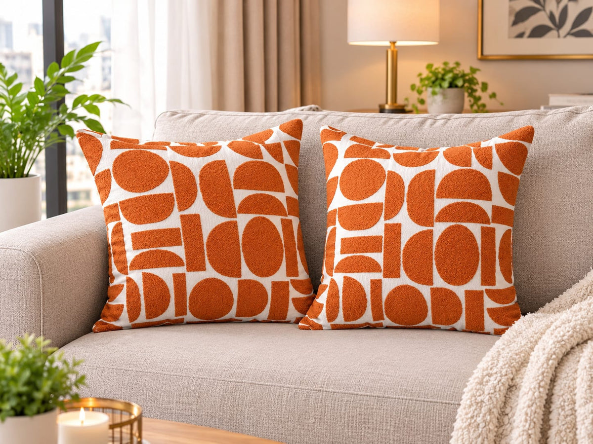 45 × 45cm Jacquard Crescent Pillow Covers