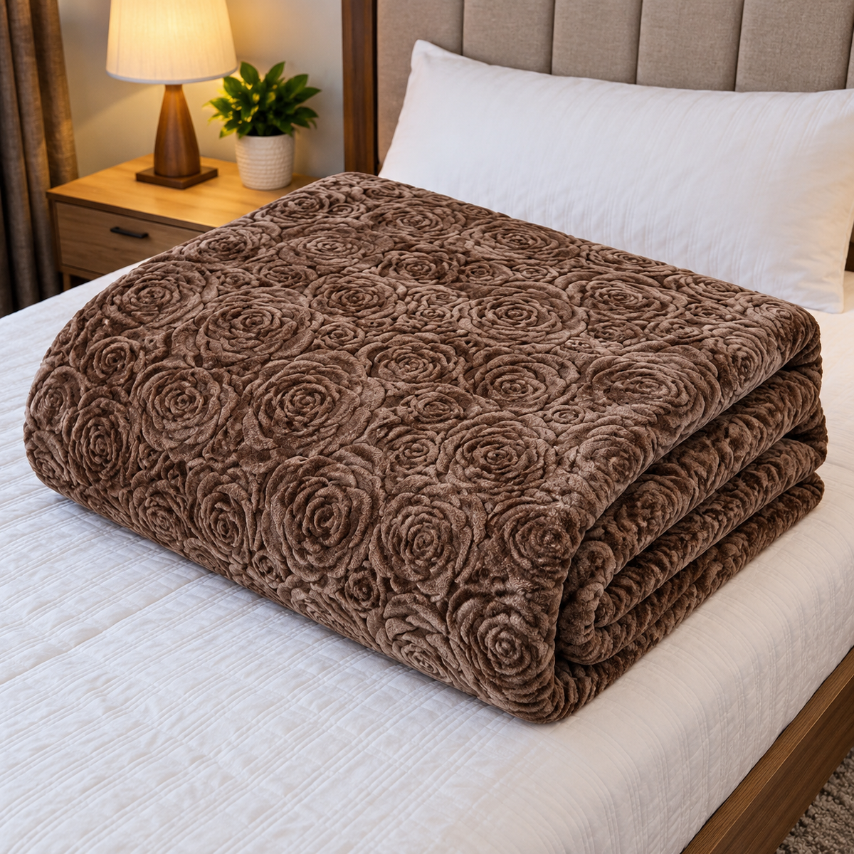 5 × 6 Plain Single Warm Woollen Blanket