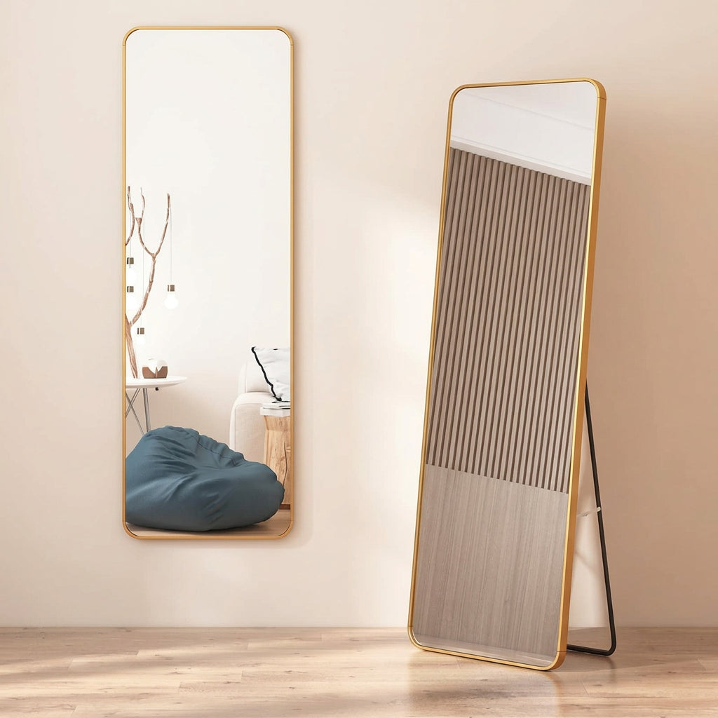 Full Body Rectangular Framed Dressing Mirror 36 × 146cm
