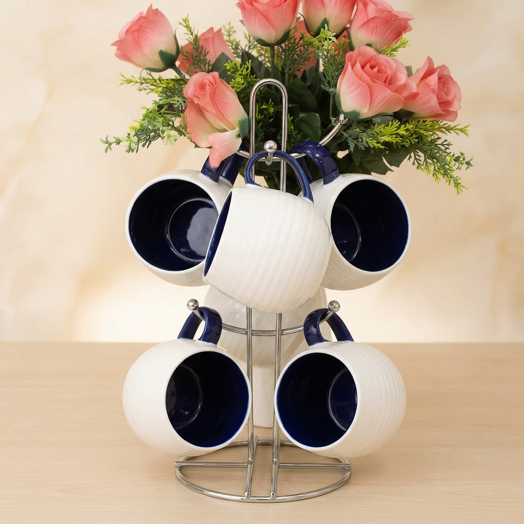 6-Piece Ceramic Mug Set