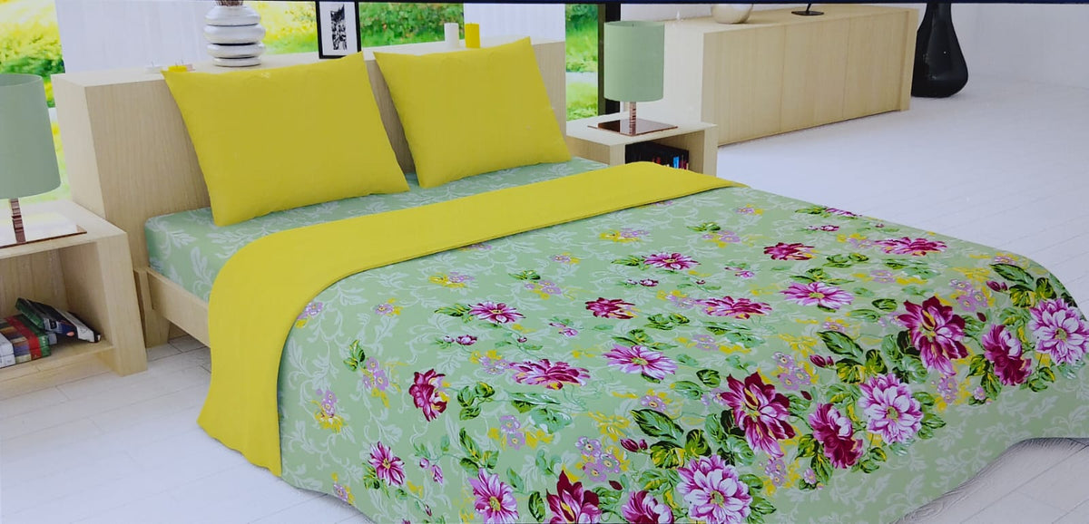 Extra King 100% Cotton Bedsheet Set 250cm × 280cm