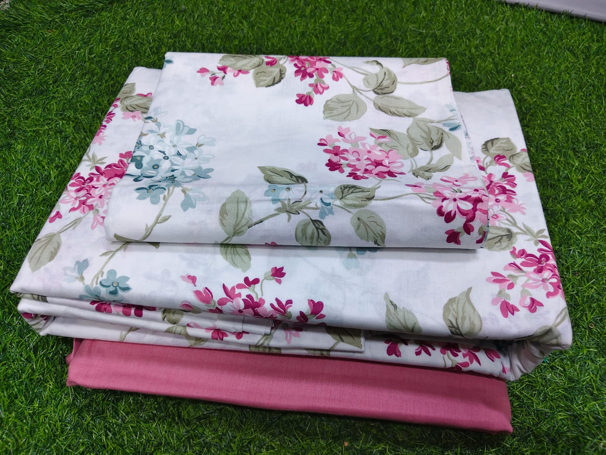 Extra King 100% Cotton Bedsheet Set 250cm × 280cm