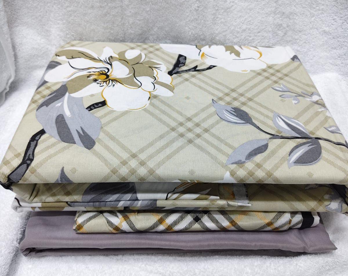 Extra King 100% Cotton Bedsheet Set 250cm × 280cm