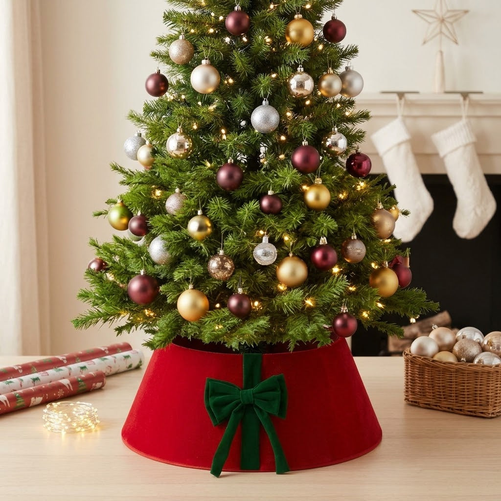 Plush Christmas Tree Skirt 40 × 60 × 20cm