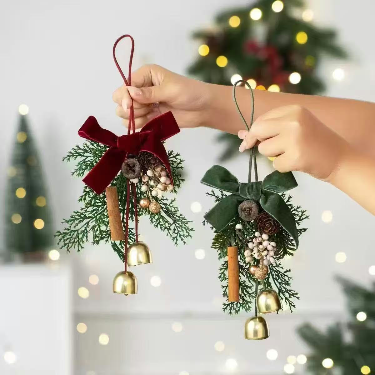 Christmas Bell Wind Chime Festive Door Hanging Decoration