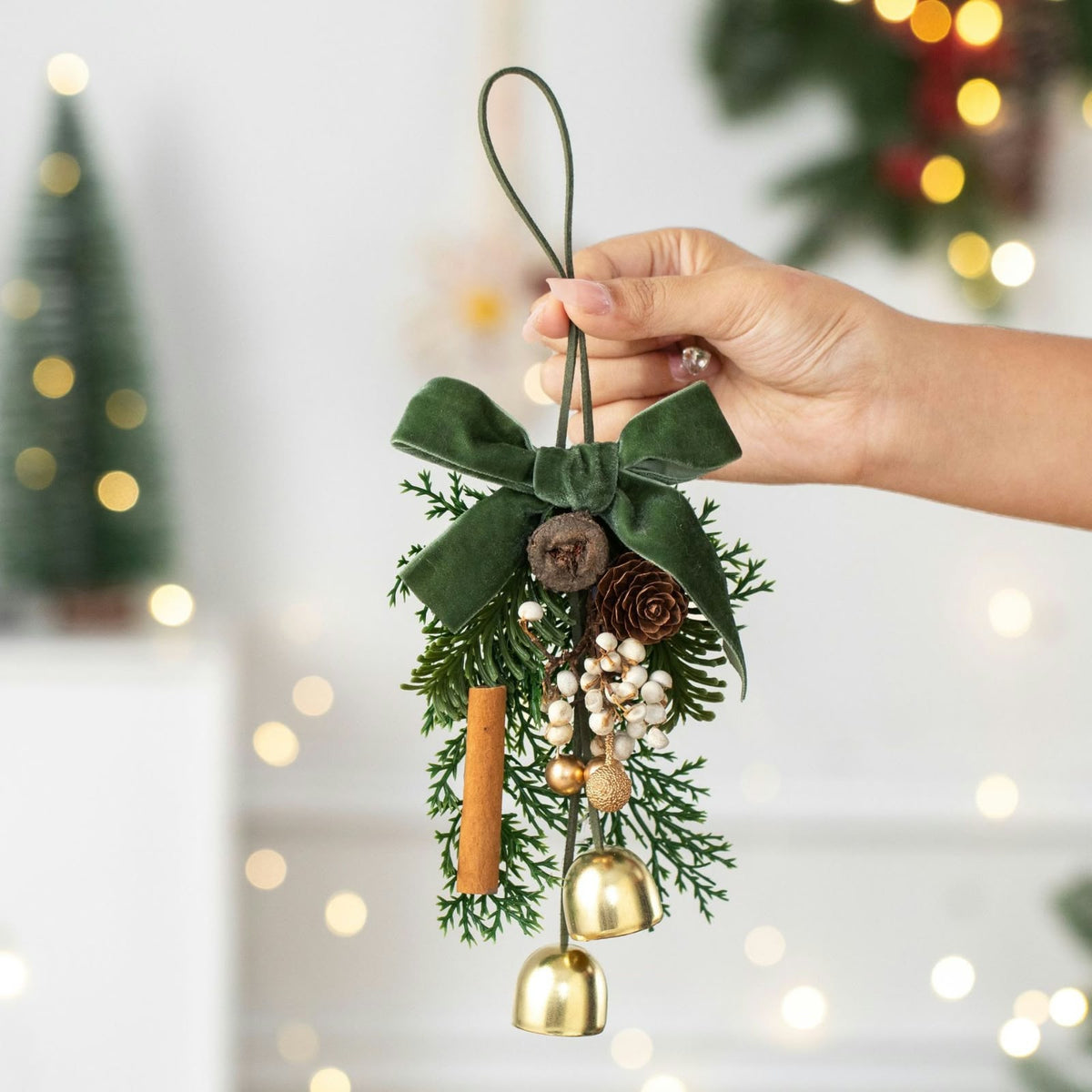 Christmas Bell Wind Chime Festive Door Hanging Decoration