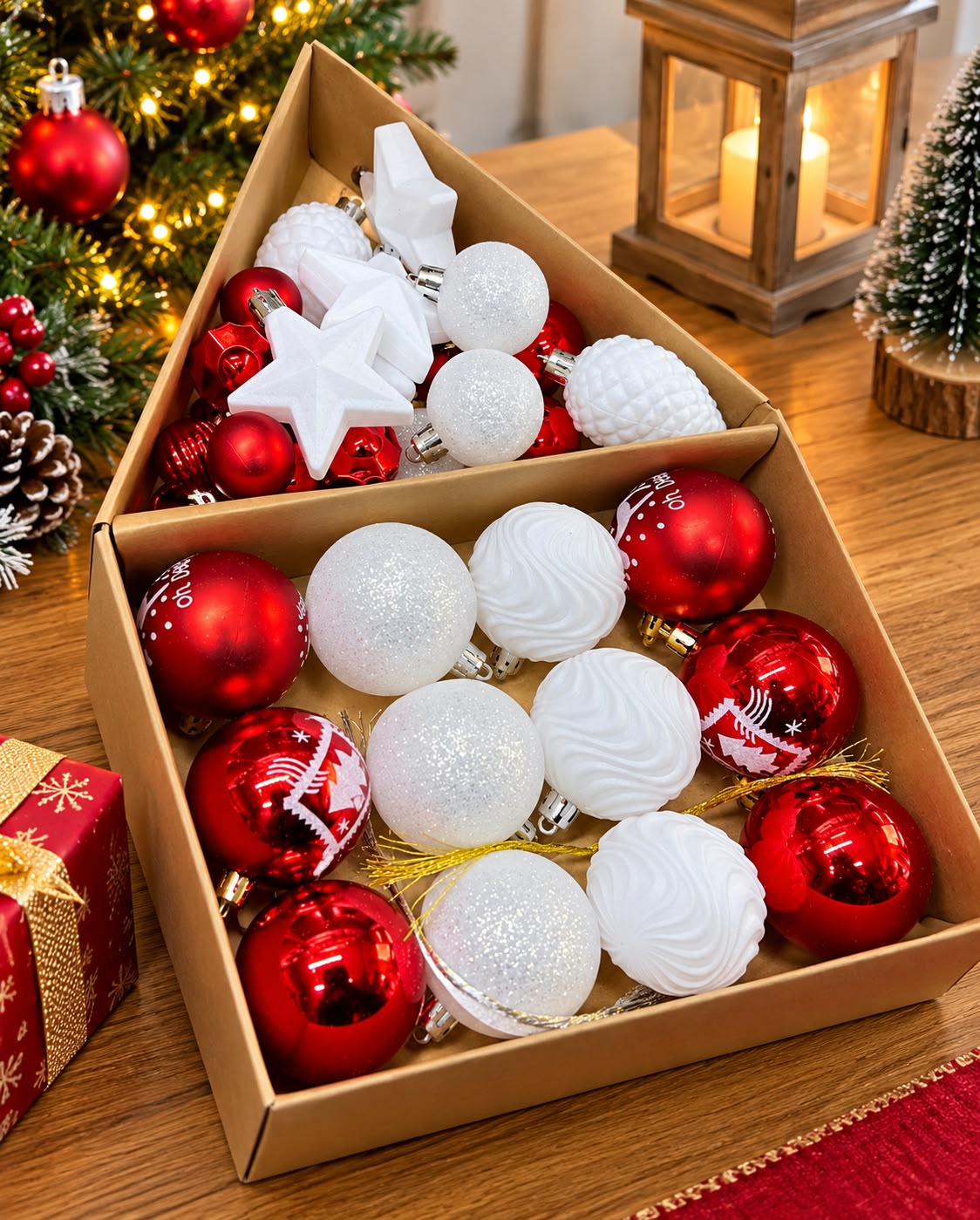 35-Piece Mixed Christmas Tree Decorations Set