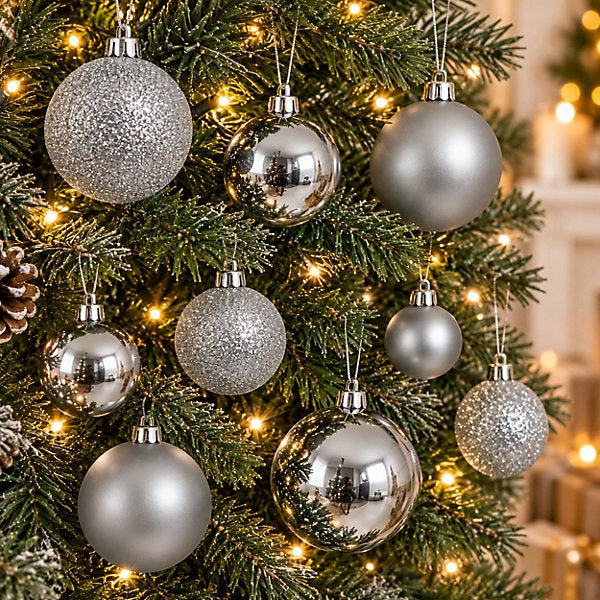 6-Piece Snowfall Christmas Baubles Set