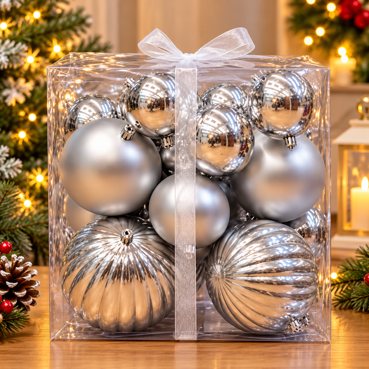 26-Piece Small Size Christmas Bauble Hamper Set