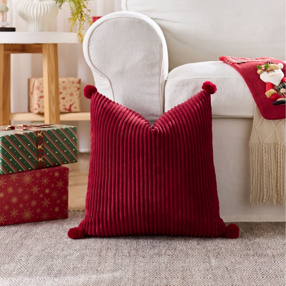 Velvet Christmas Cushion Cover 45 × 45cm