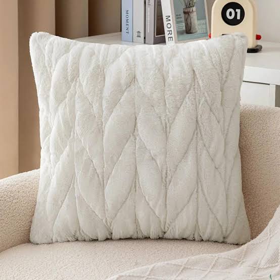 Woven Twist Velvet Cushion Cover with Embroidered Design