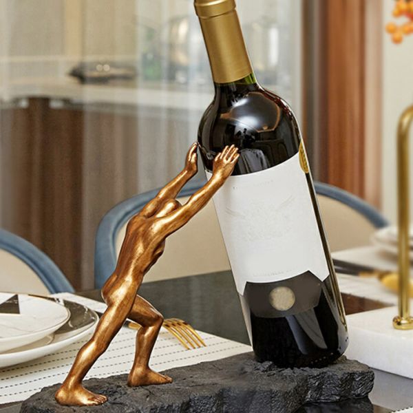 Gold Chain Metallic Wine Bottle Holder