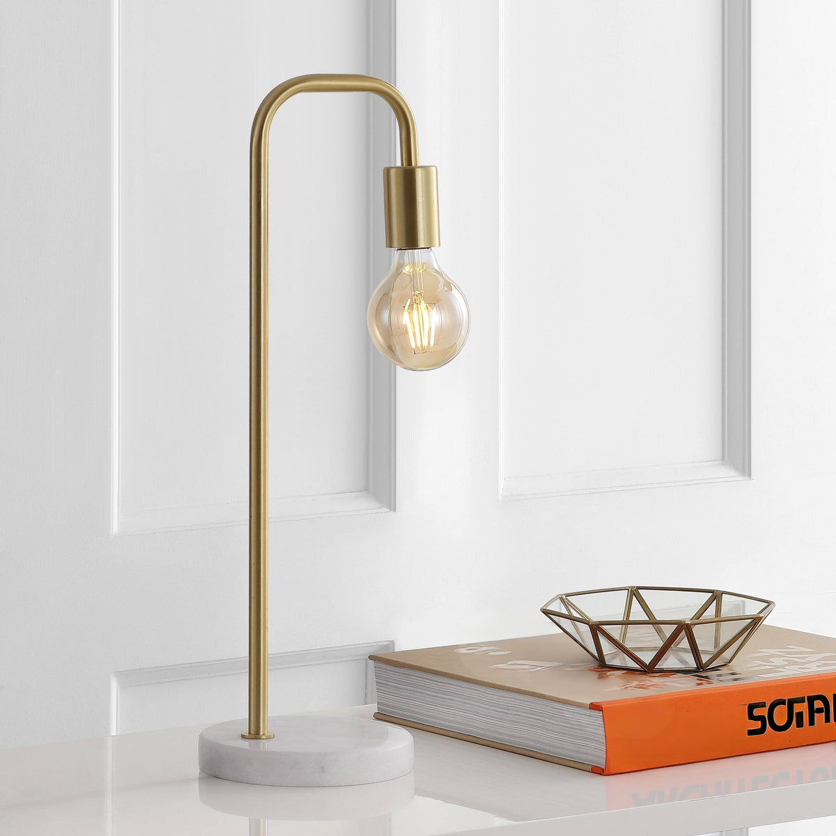 Gold and Marble Decorative Table Lamp